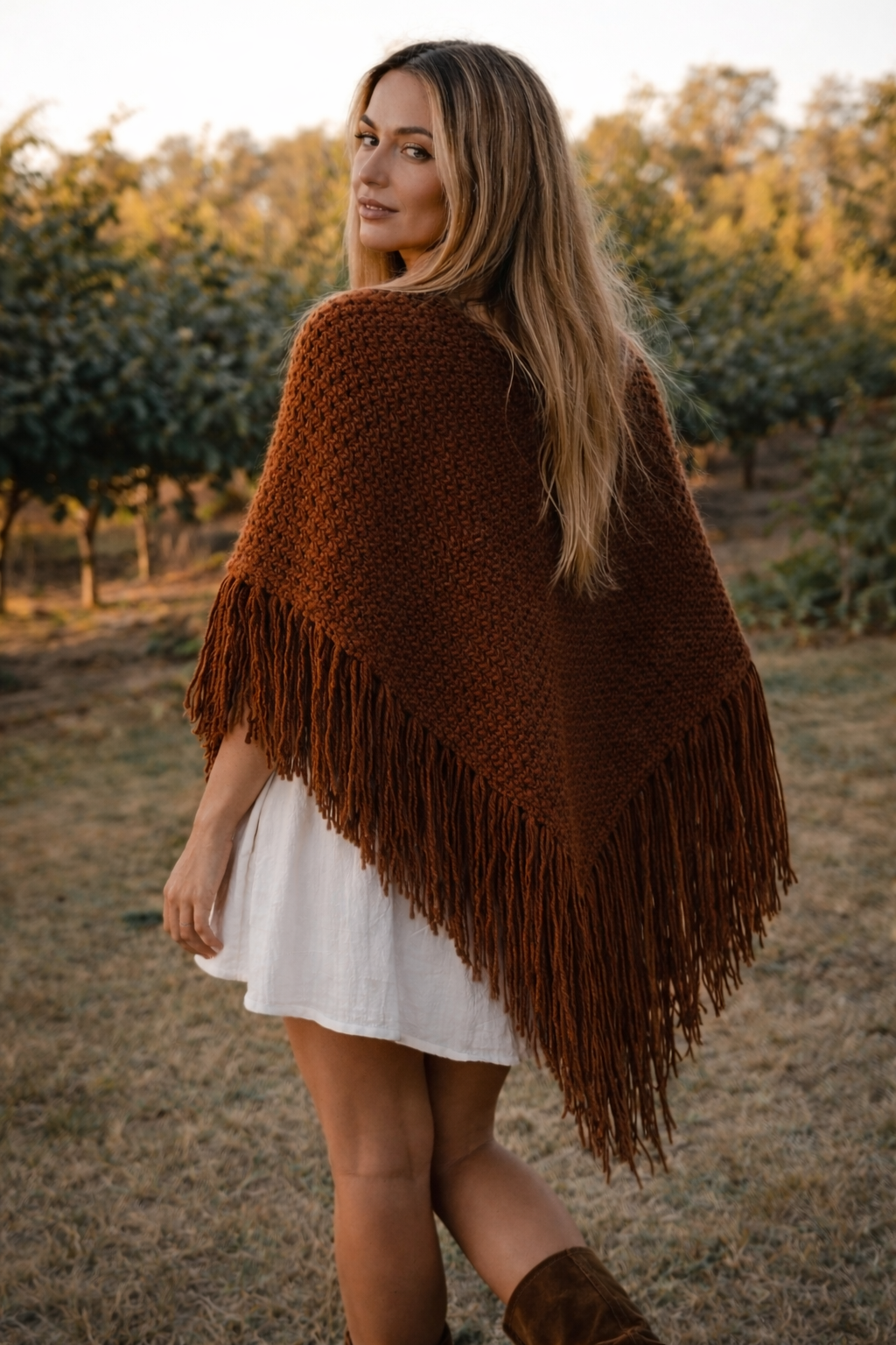 Ruana Brunella - Chocolate