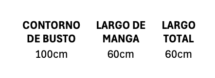 Guía de talles de Buzo Alberta