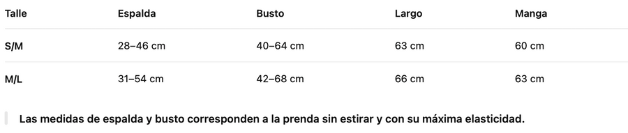Guía de talles de Blusa Celine