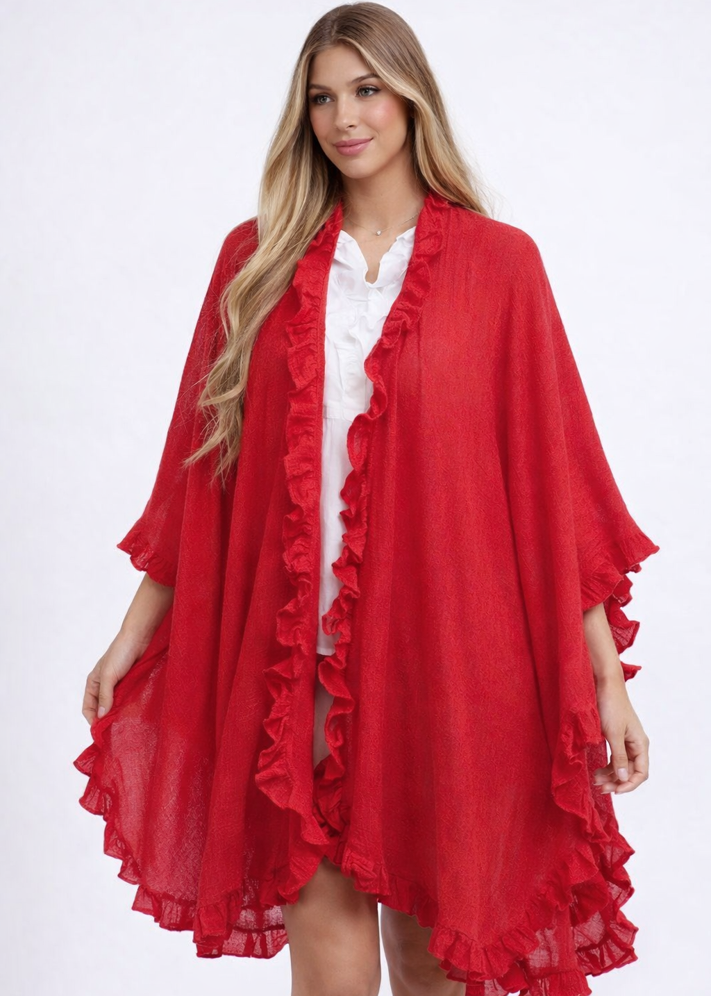 Ruana Vittoria - Rojo