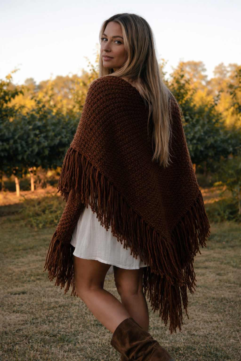 Ruana Brunella - Chocolate