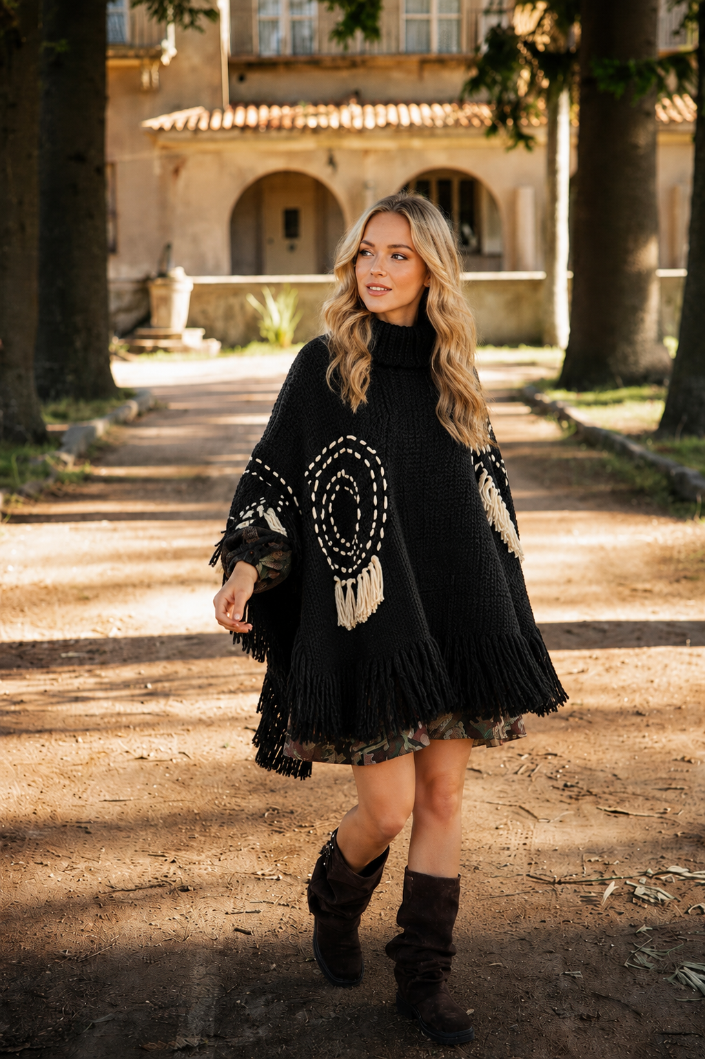 Poncho Verona - Negro
