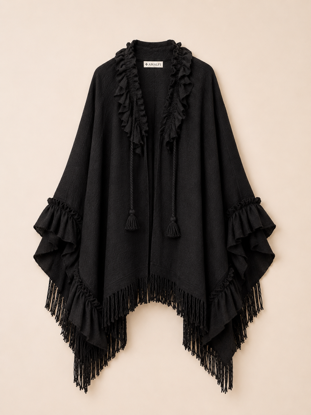 Ruana Amore Amalfi - Negro